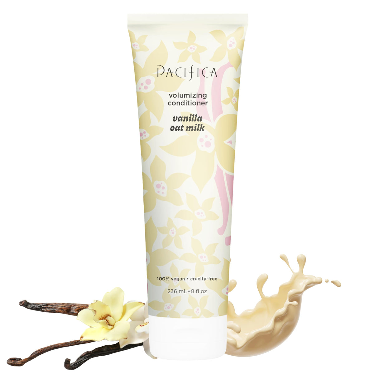 Pacifica Vanilla Oat Milk Volumizing Conditioner bottle for volume boost