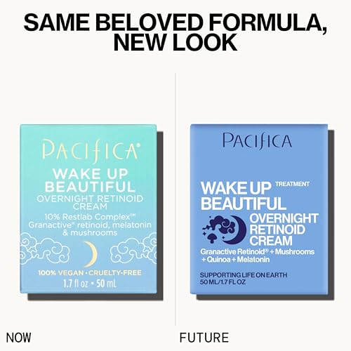 Swirl of Pacifica Wake Up Beautiful night cream on hand for hydration