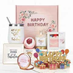 Pacikwest happy birthday gift basket setup for a thoughtful surprise.