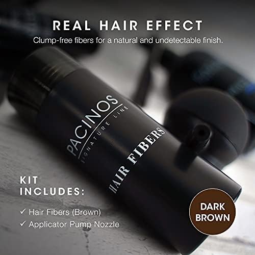 Before and after visuals highlight improved fullness with Pacinos fibers.