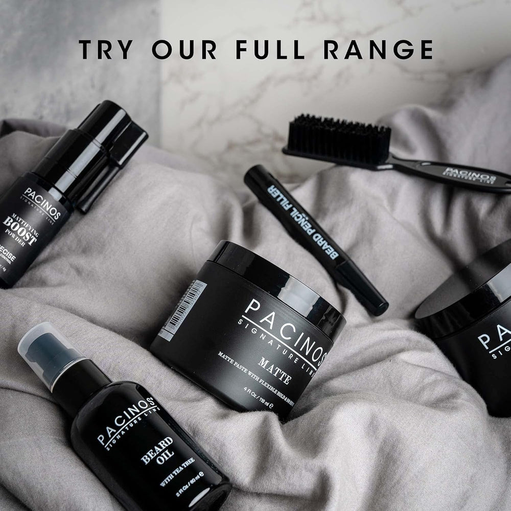Compact packaging highlights professional quality for at-home grooming.