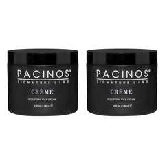 Pacinos Creme Hair Sculpting Wax Cream bottle shot highlights easy wash-out
