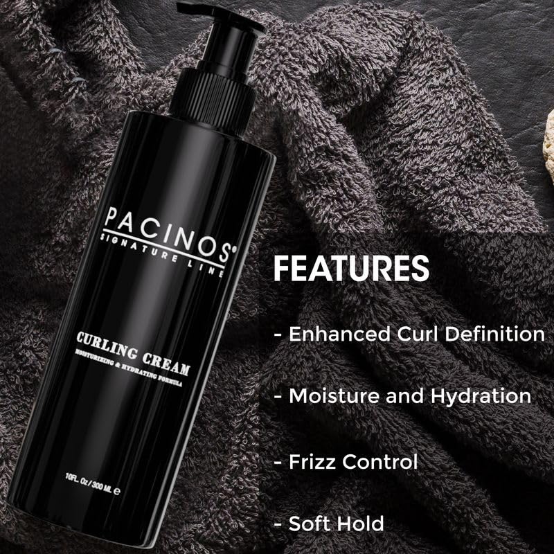 Pacinos Curling Cream adds gentle sheen to natural curls.