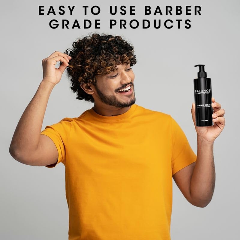 Pacinos Curling Cream moisturizes with a moisture-rich formula for soft strands.