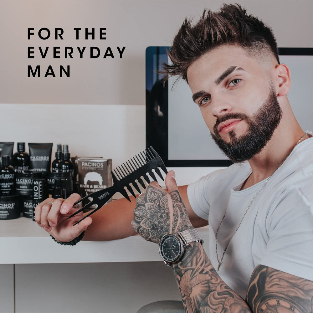 Pacinos Freeze styling session image implies salon-quality results at home.