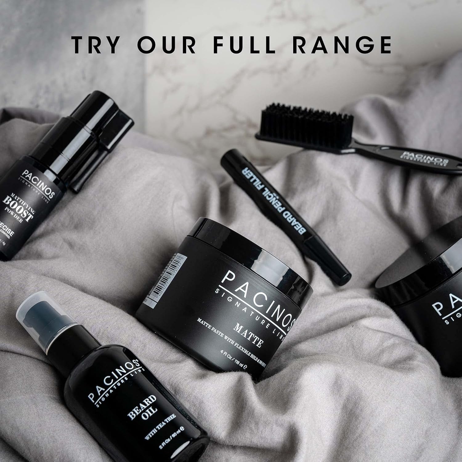 Pacinos Hair Fiber Kit before and after look with improved fullness