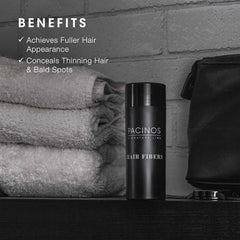 Pacinos Hair Fiber Kit hair prep with wash, dry, and style before use