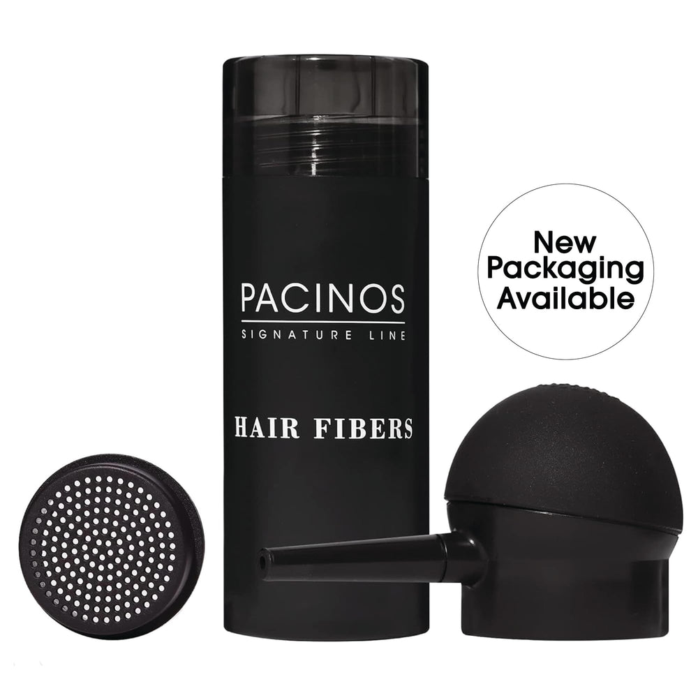 Pacinos Hair Fiber Kit fiber application close-up showing natural texture