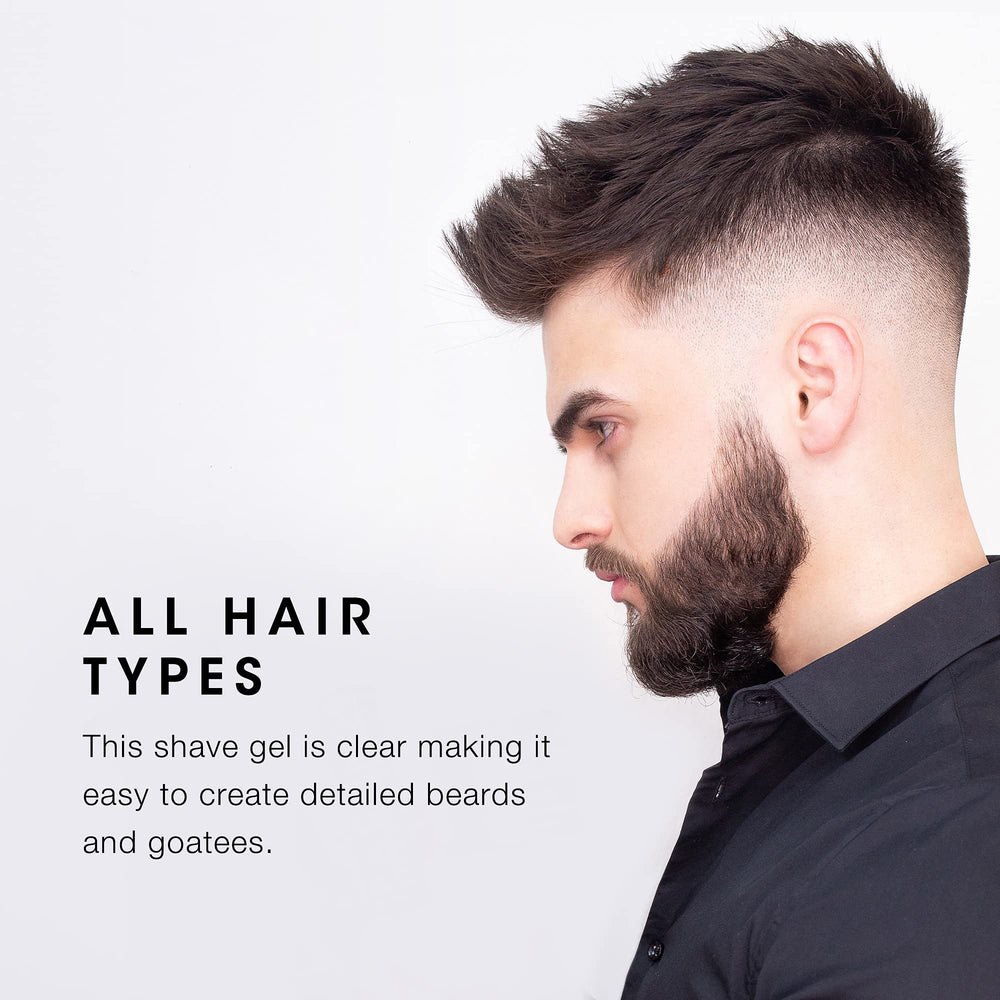 Pacinos Shave Gel pre-shave oil infusion supports an all-in-one glide.