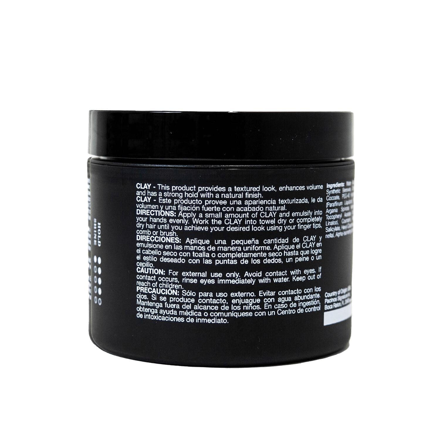 Pacinos clay paste in hands, ready for shaping textured styles.