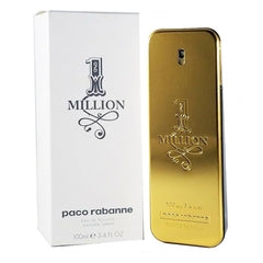 Paco Rabanne 1 Million bottle pour—bold fragrance for confident, all-day presence.