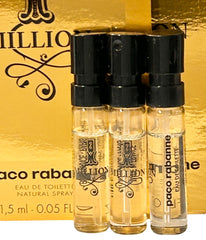 Paco Rabanne 1 Million EDT travel case with 1.5 ml vial for trips