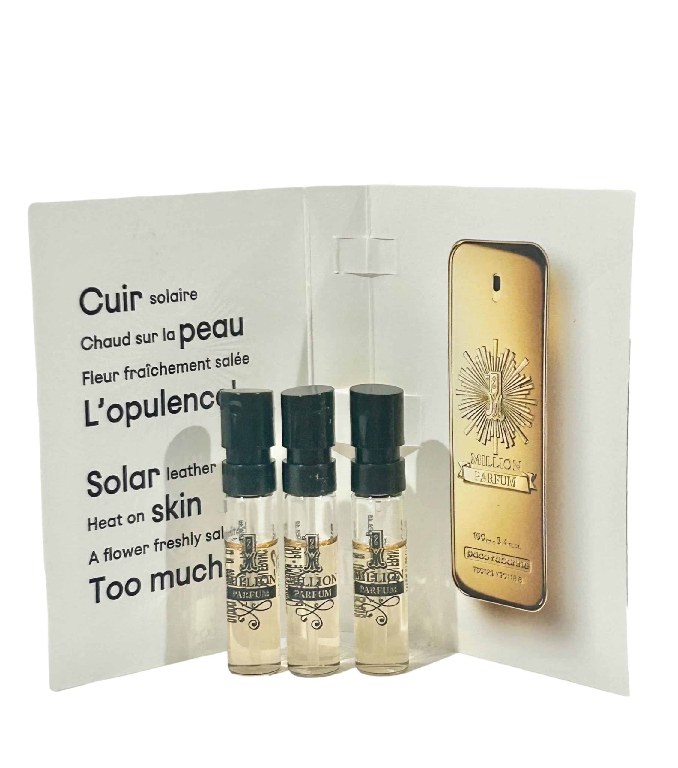 Packaging front of Paco Rabanne 1 Million, compact gift-ready display