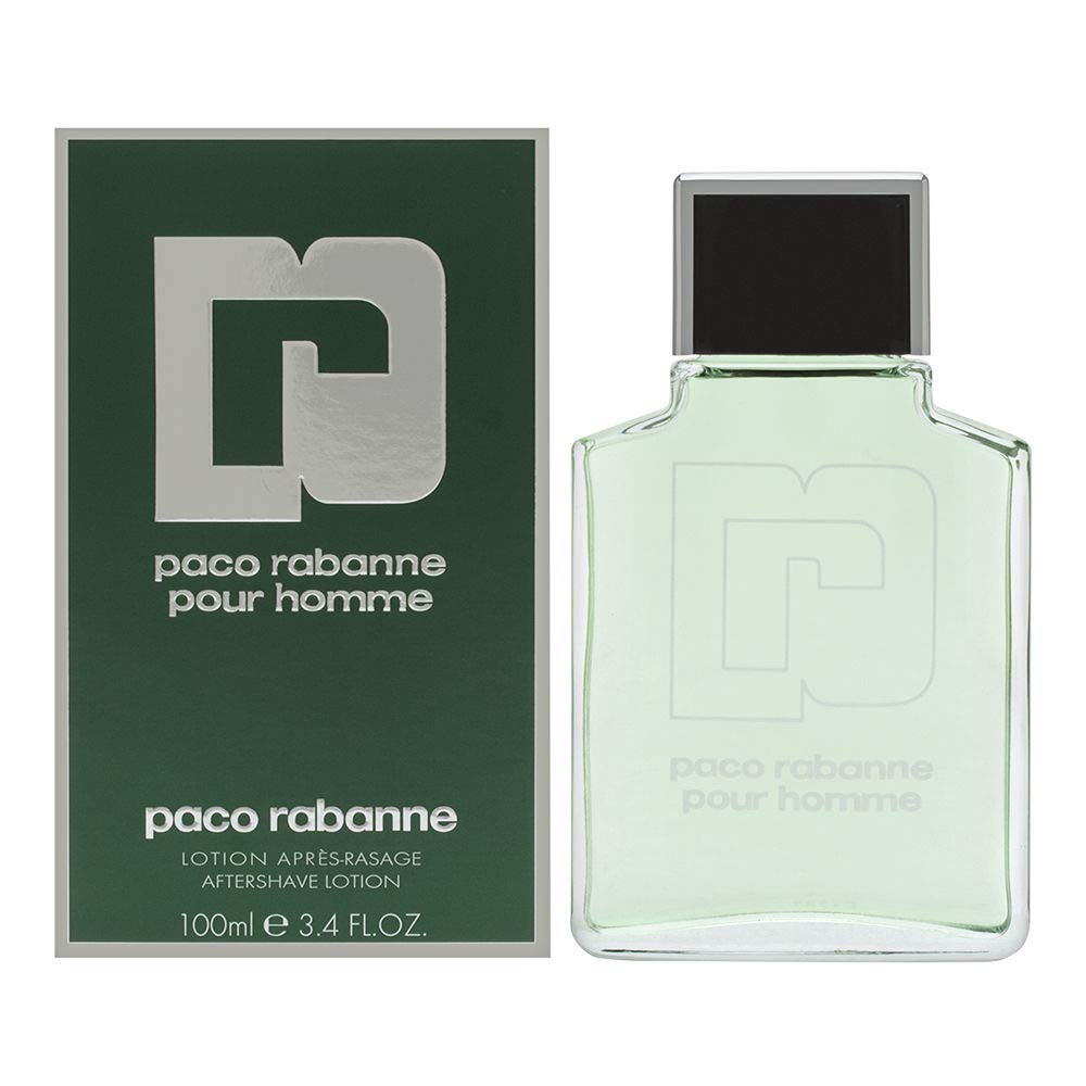 Paco Rabanne after shave Pour bottle close-up for a refreshed post-shave routine.