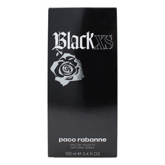 Paco Rabanne BLACK XS bottle front view, crisp style for everyday confidence.