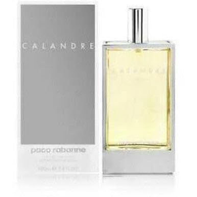 Packaging of Paco Rabanne Calandre EDT showcases refined, French-made presentation