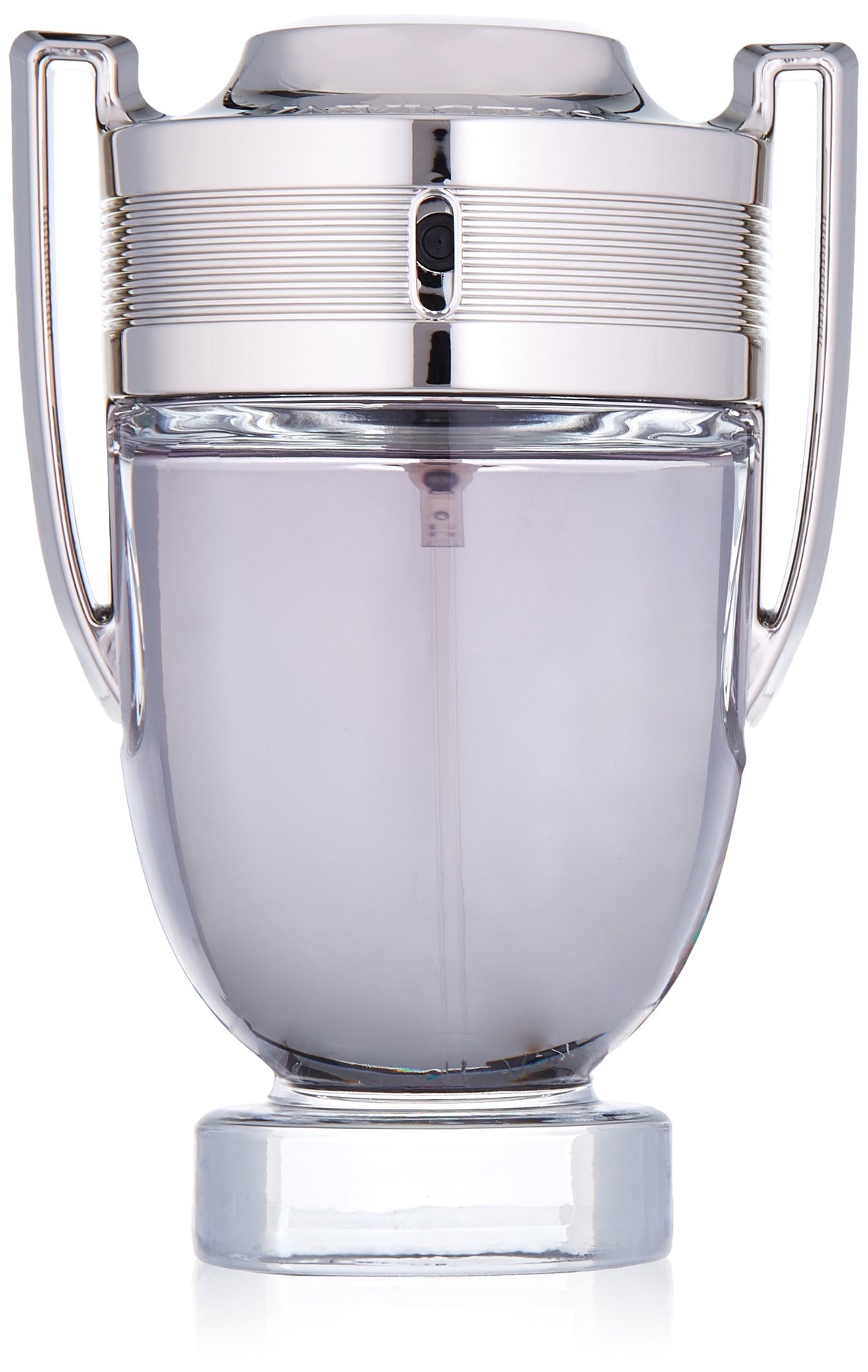 Paco Rabanne Invictus bottle front view highlighting bold design for confident everyday wear.
