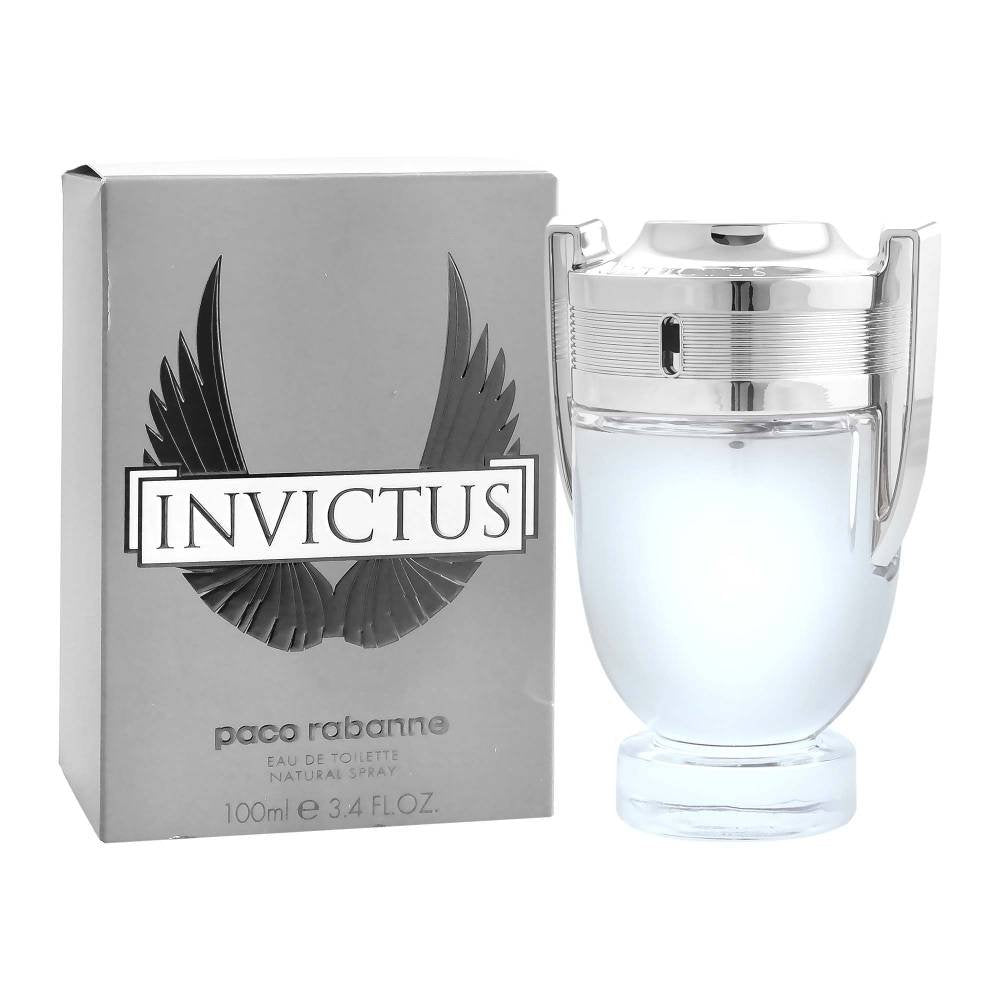 Paco Rabanne Invictus bottle trophy image showing premium design for gifting.