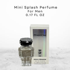 Paco Rabanne Phantom mini EDT cap close-up, highlighting travel-size design.