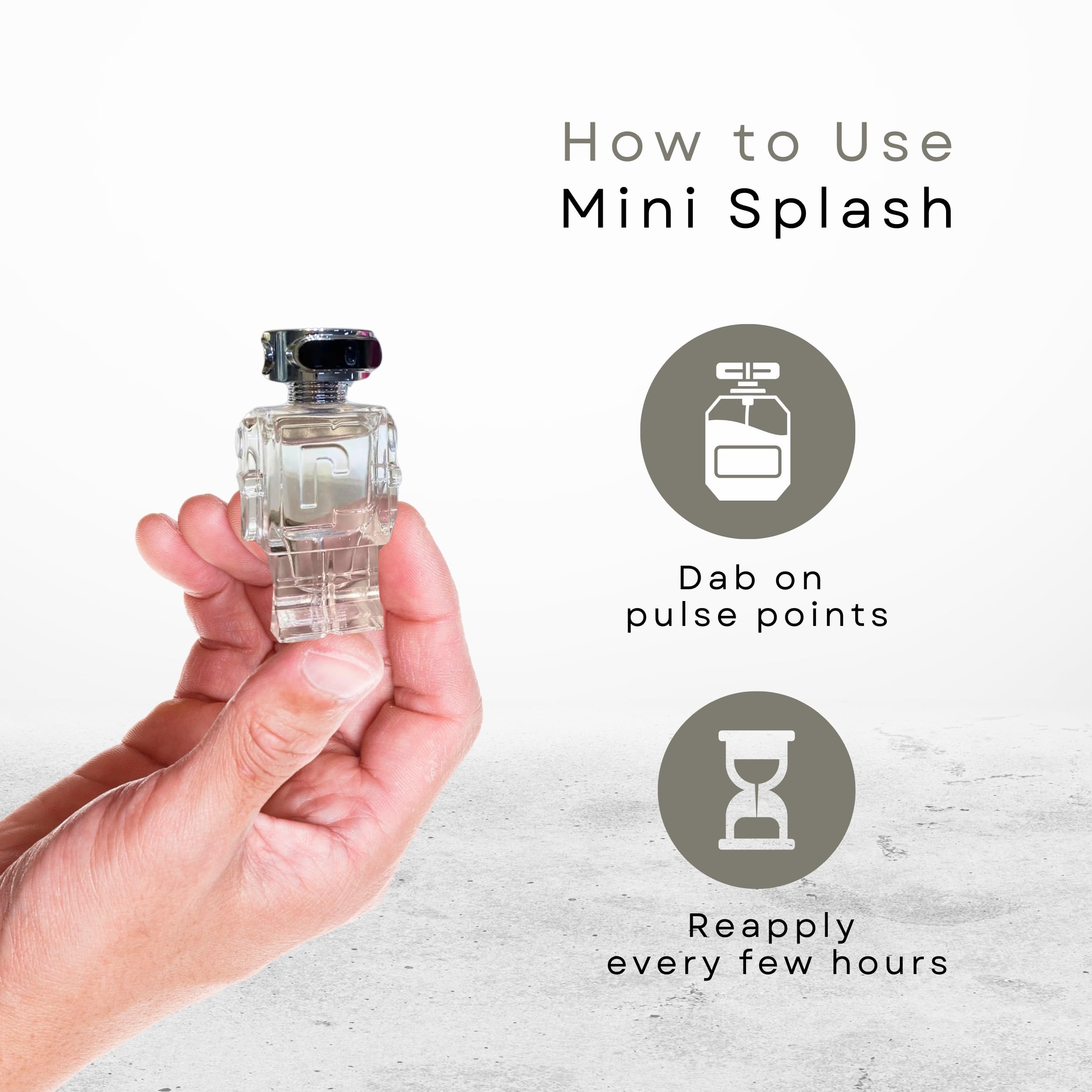 Paco Rabanne Phantom mini EDT travel size pack, fits in pockets or pouches.