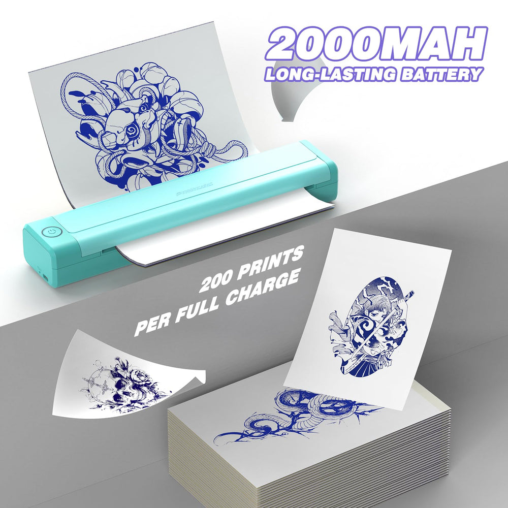 Padieoe 2000mAh battery illustration for long-use between charges