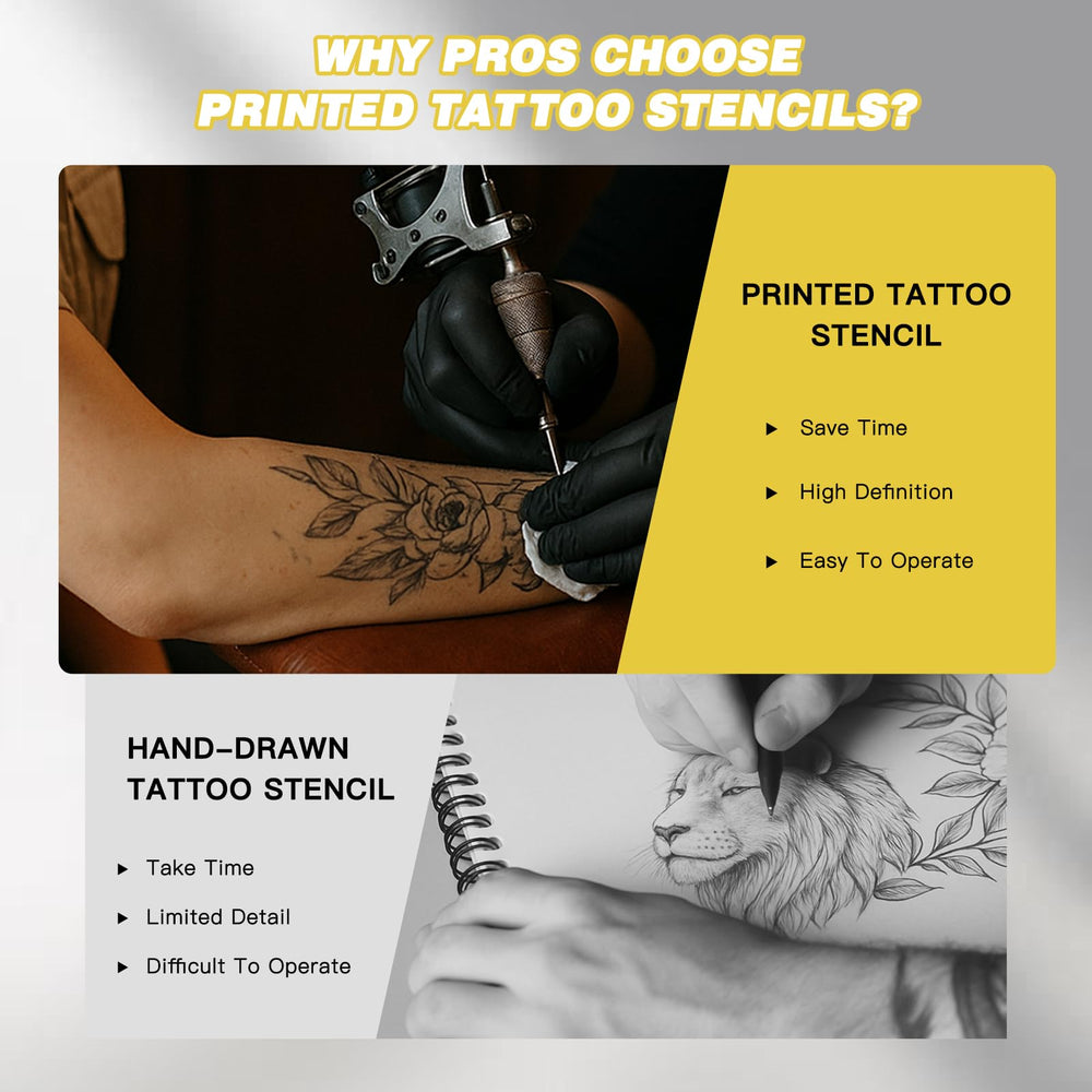 Padieoe inkless thermal printing delivers crisp stencils with no ink mess.