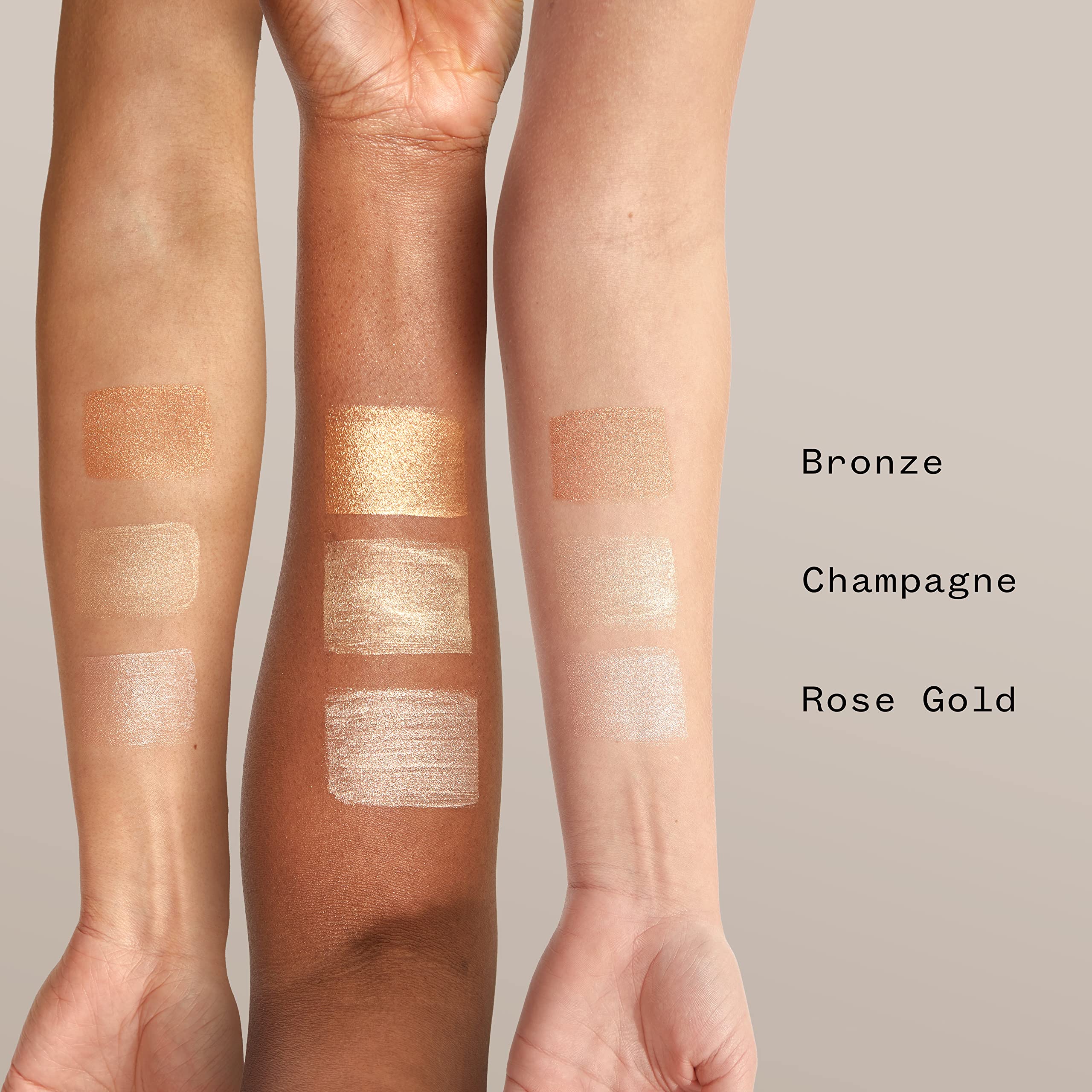 Close-up of glow drops on skin reveals a dewy, lit-from-within finish.