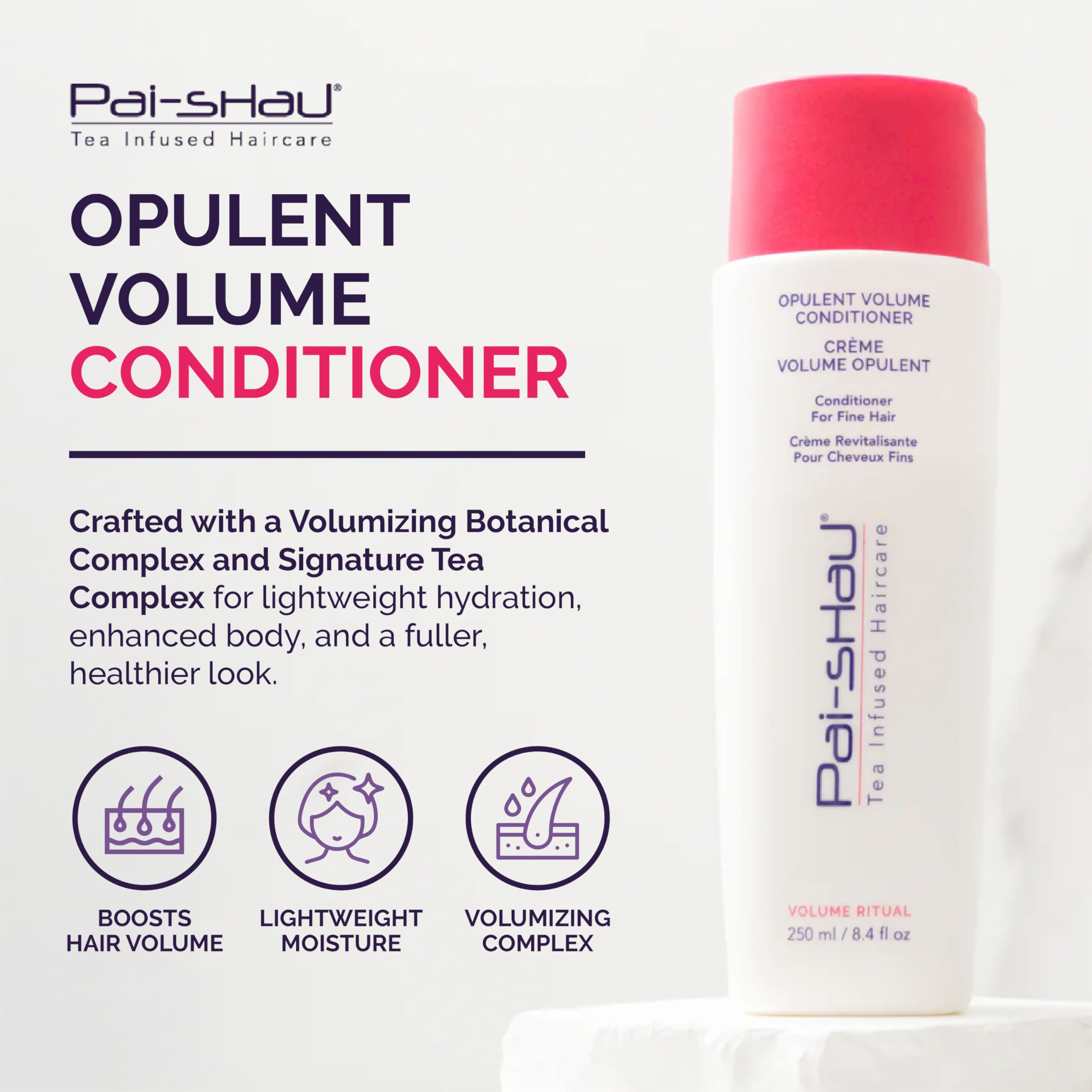 Pai-Shau Opulent Volume conditioner ingredients ginseng highlight natural lift for fine hair