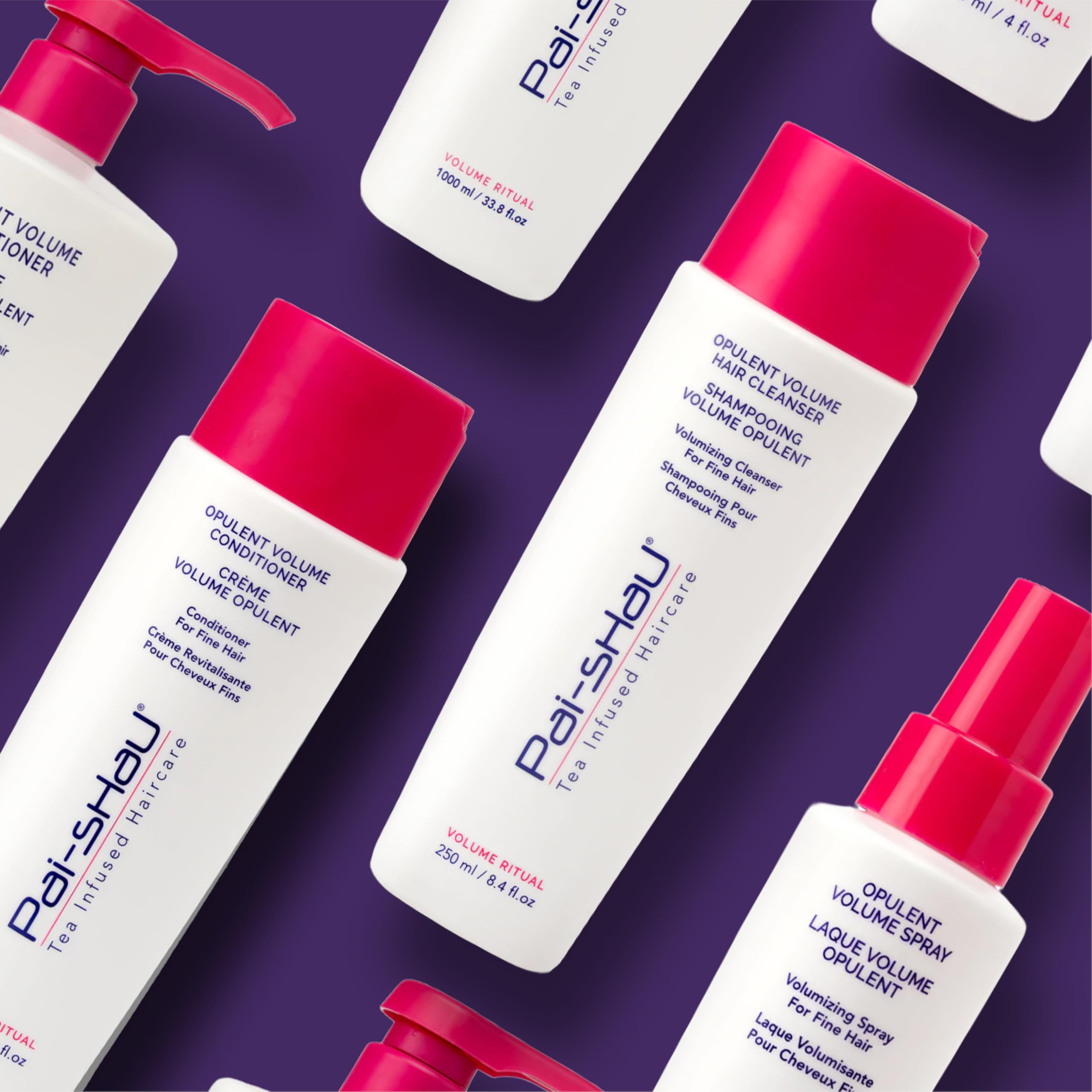 Pai-Shau Opulent Volume hair closeup reveals enhanced body