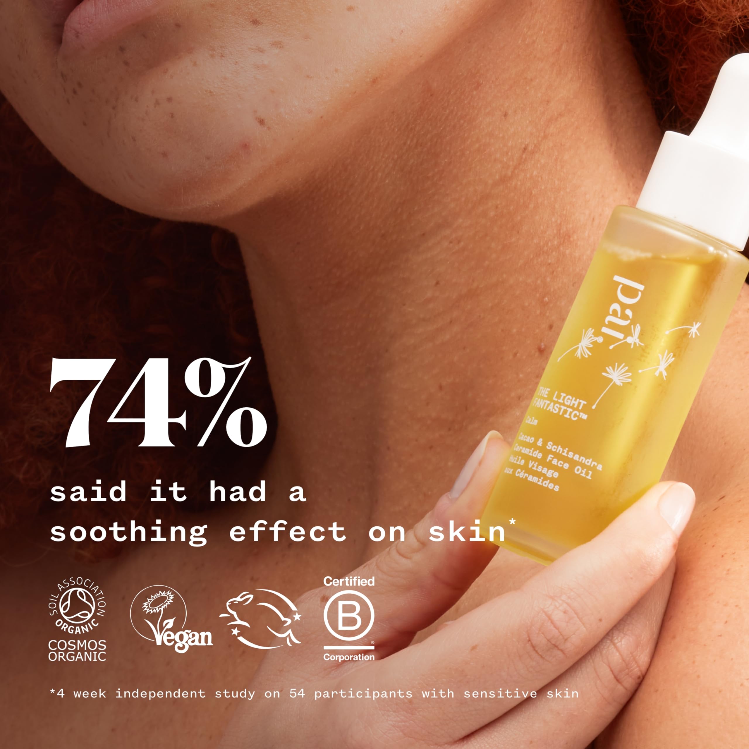 PAI SKINCARE Light Fantastic glow shot suggests plump, radiant skin after use.