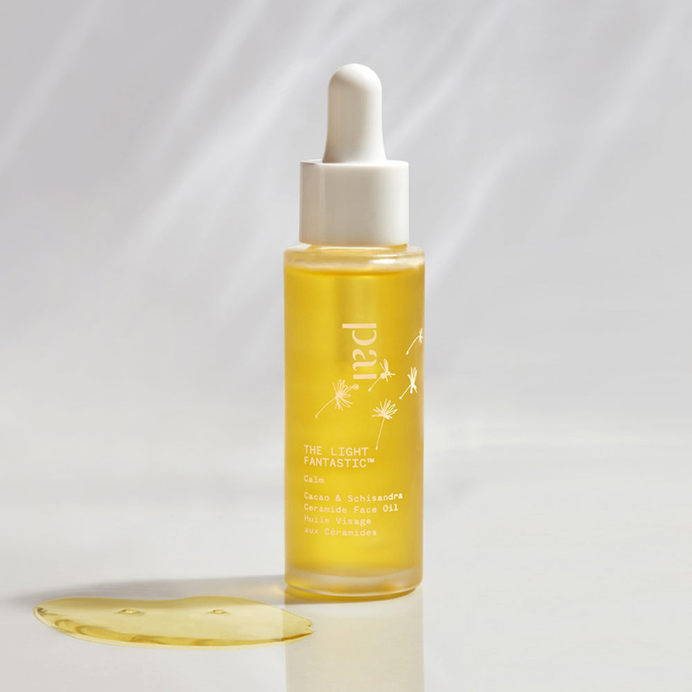 PAI SKINCARE Light Fantastic label highlights vegan organic ceramide formula protecting the skin barrier.