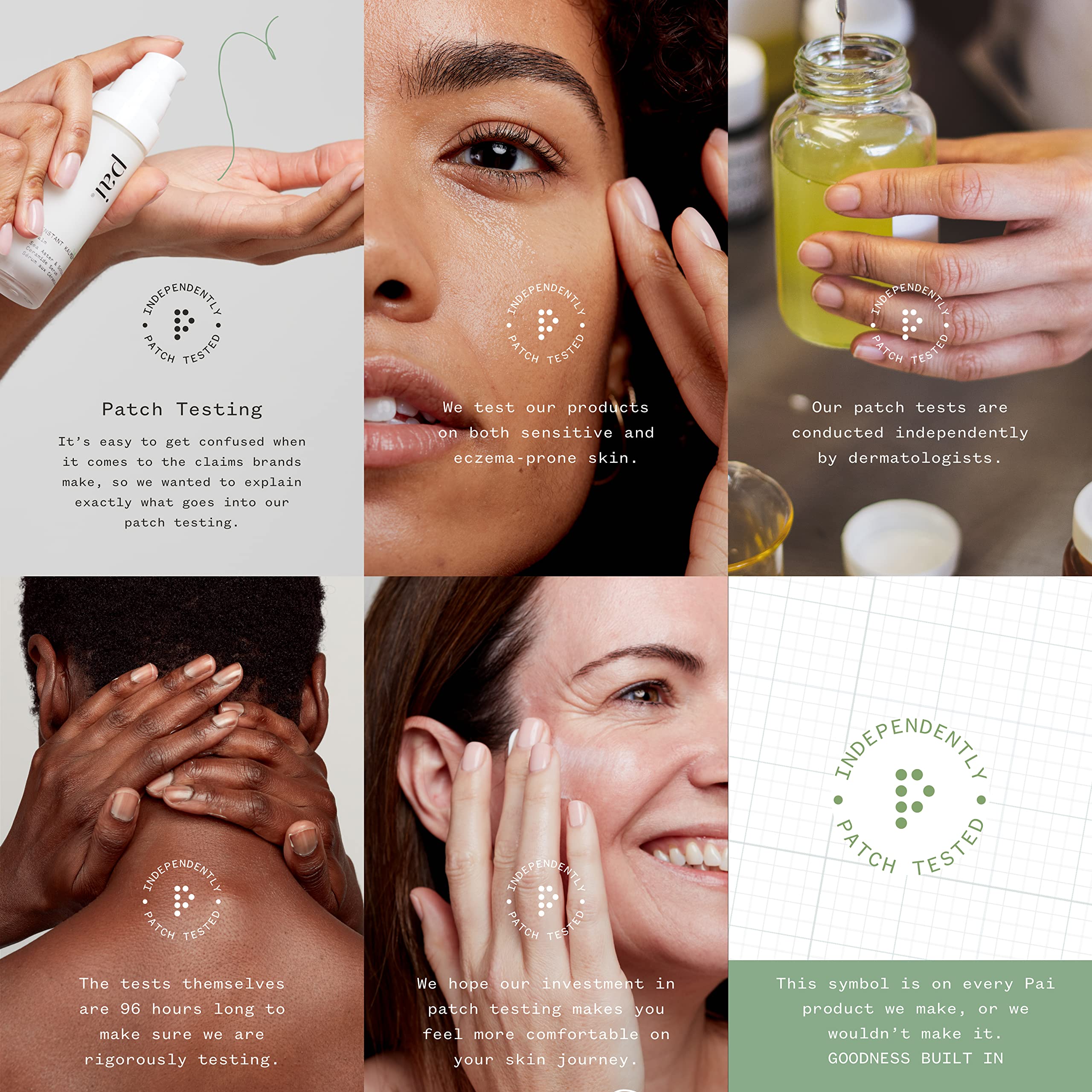 PAI SKINCARE Love Haight on bathroom shelf beside serums and oils.