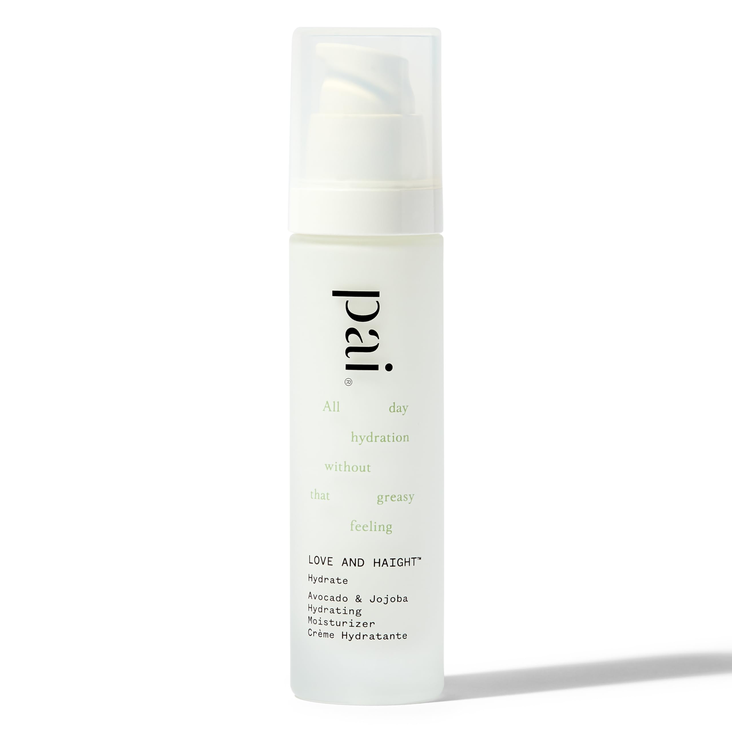 PAI SKINCARE Love Haight bottle label, a hydrating facial moisturizer.
