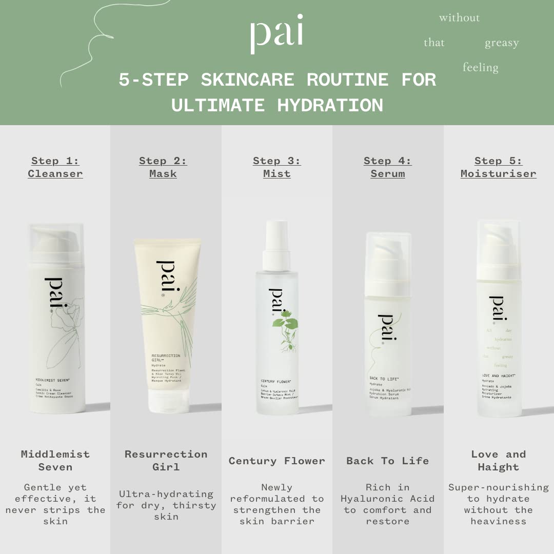 PAI SKINCARE Love Haight pump dispenser for easy, mess-free dosing.