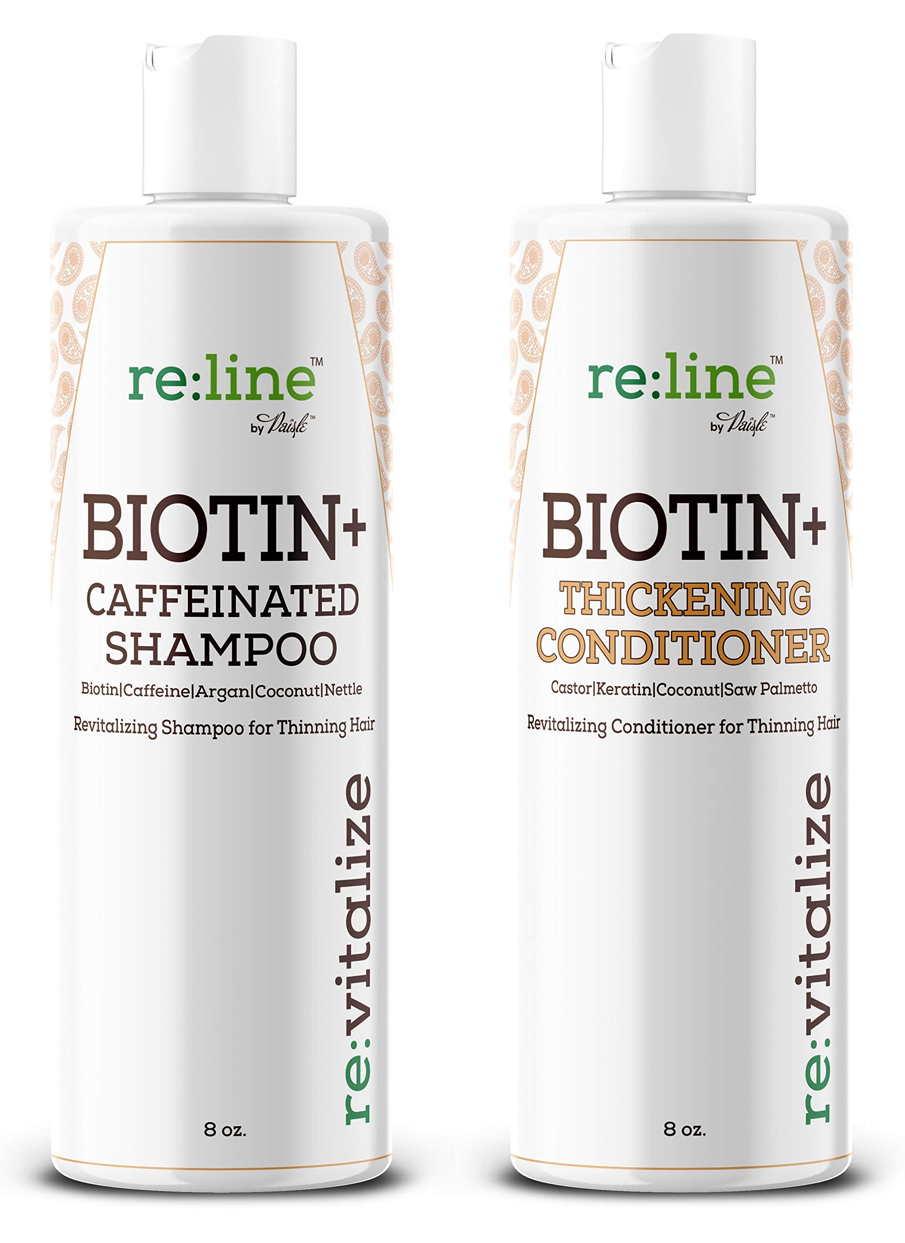Paisle Botanics biotin DHT conditioner bottle for smoother, stronger strands