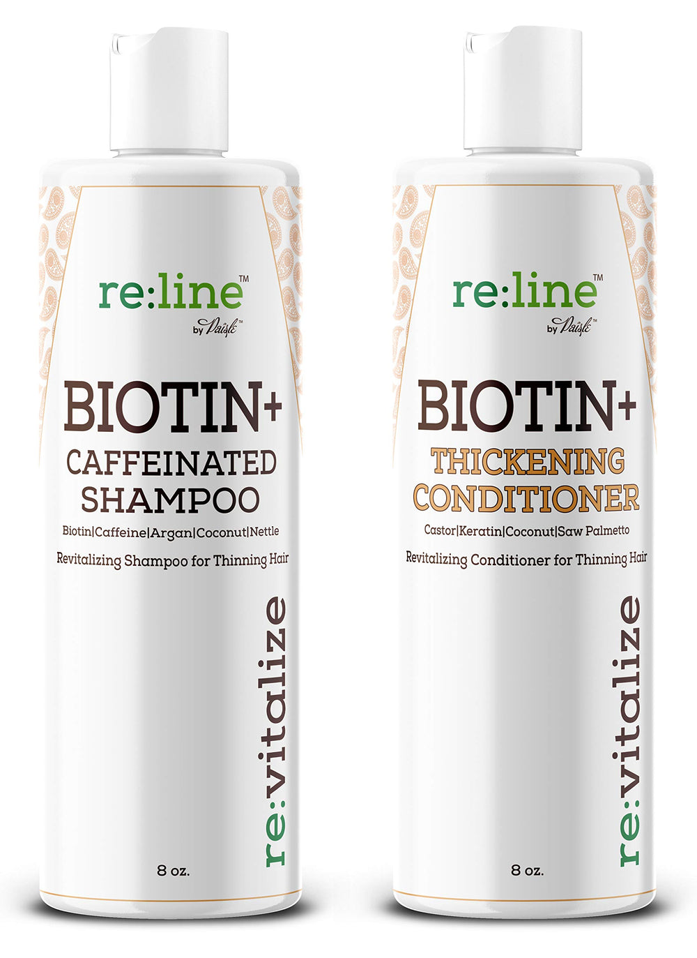 Paisle Botanics biotin DHT conditioner bottle for smoother, stronger strands