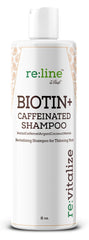 Paisle Botanics bottle closeup label highlights caffeine and biotin benefits