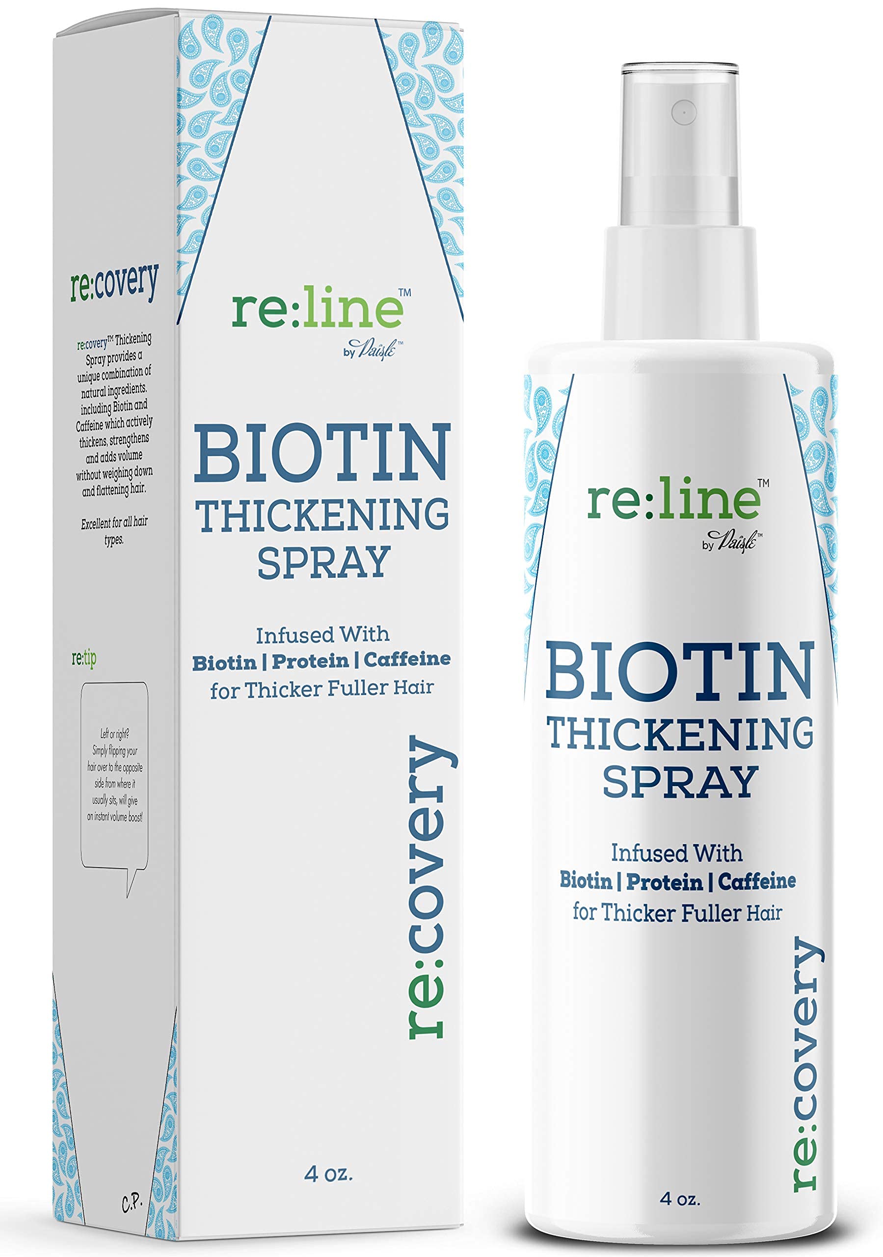 Paisle Botanics Biotin Hair Thickening Spray bottle mist for instant volume