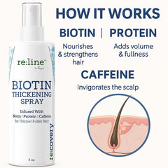 Paisle Botanics Biotin Spray on damp hair adds fuller texture