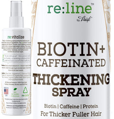 Paisle Botanics Biotin Hair Thickening Spray bottle pour delivers instant volume boost