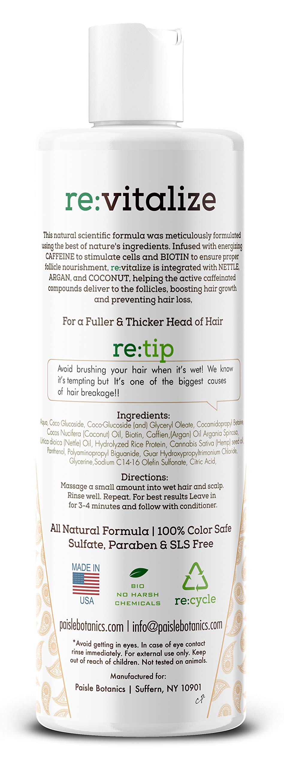 Biotin Shampoo creamy lather close-up showing rich foam texture