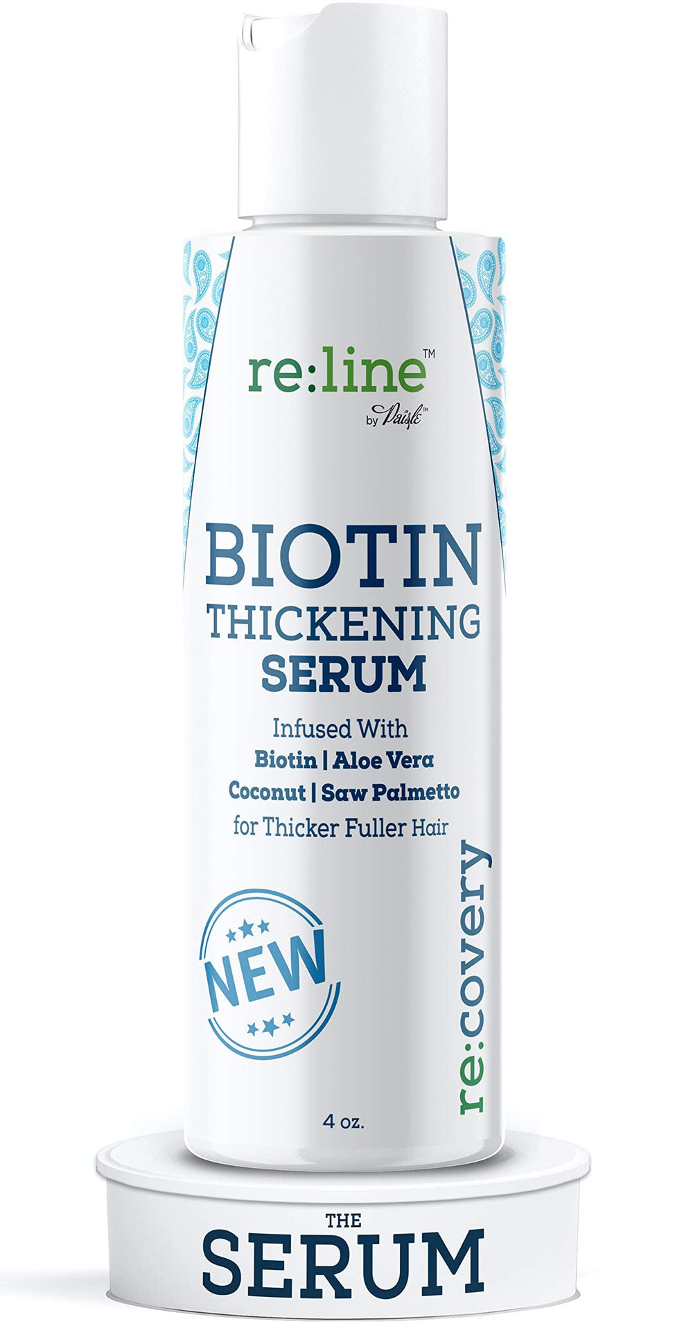 Paisle Botanics serum being applied to scalp for easy daily use and quick absorption.