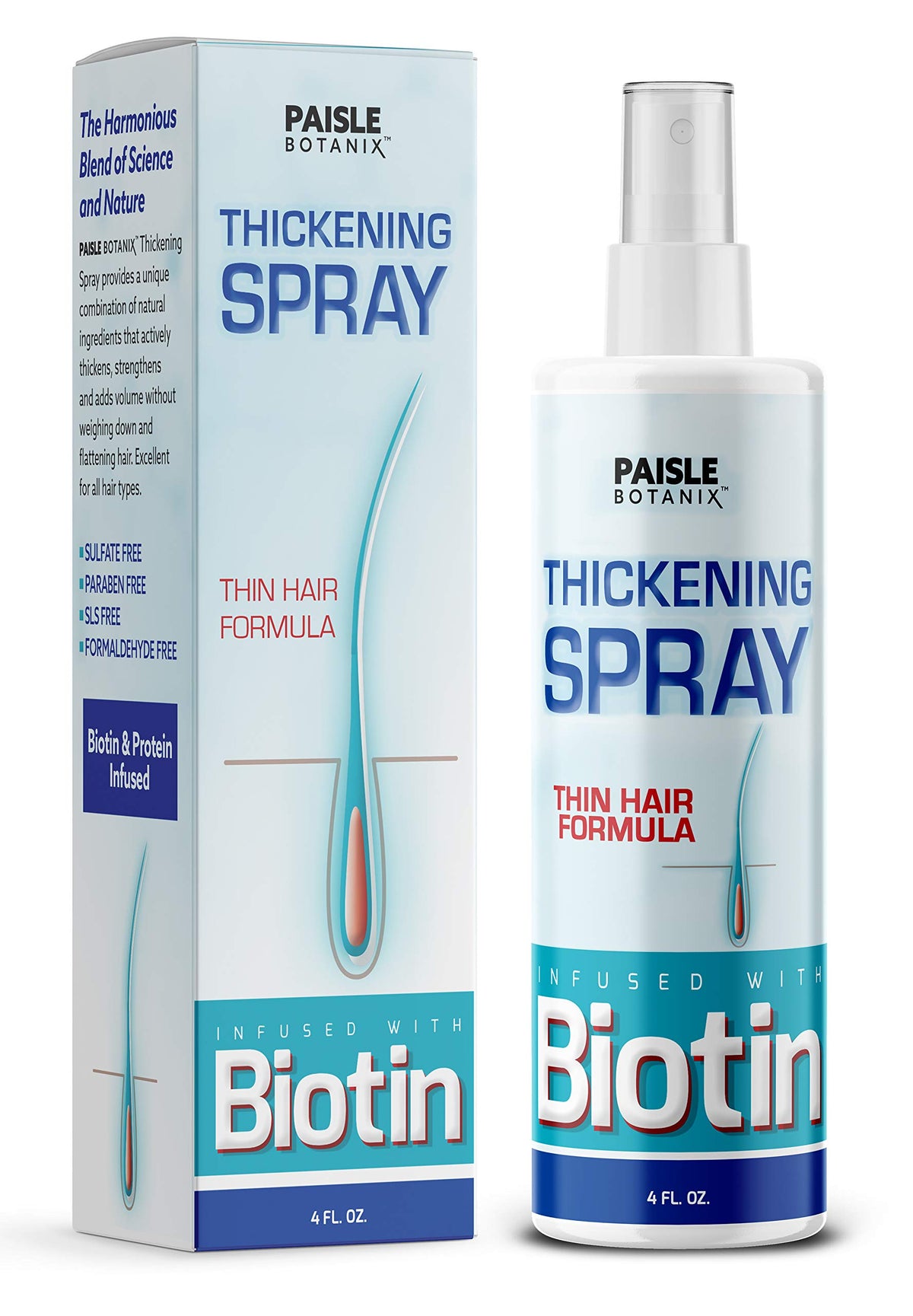 Paisle Botanics serum biotin – épaississement des cheveux fins et brillance.