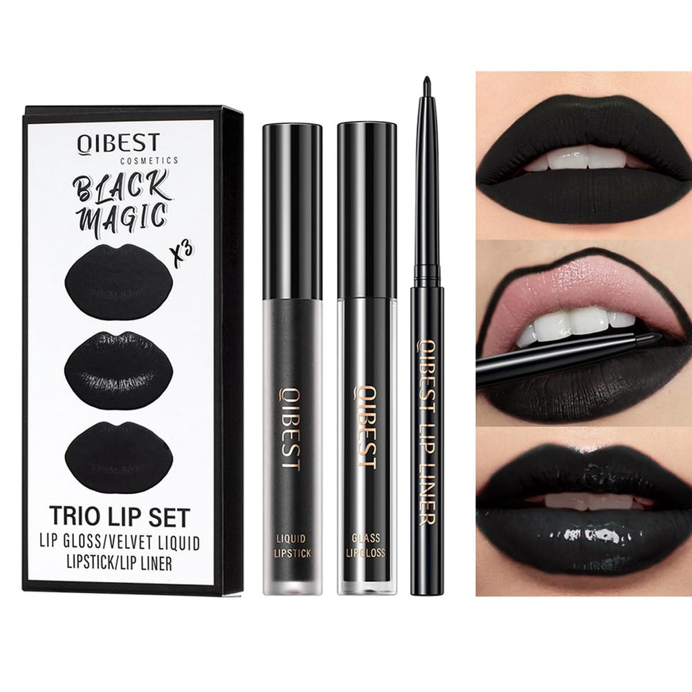 Pakivs 3Pcs lipkit matte liquid lipstick offers long-lasting color for all-day wear.