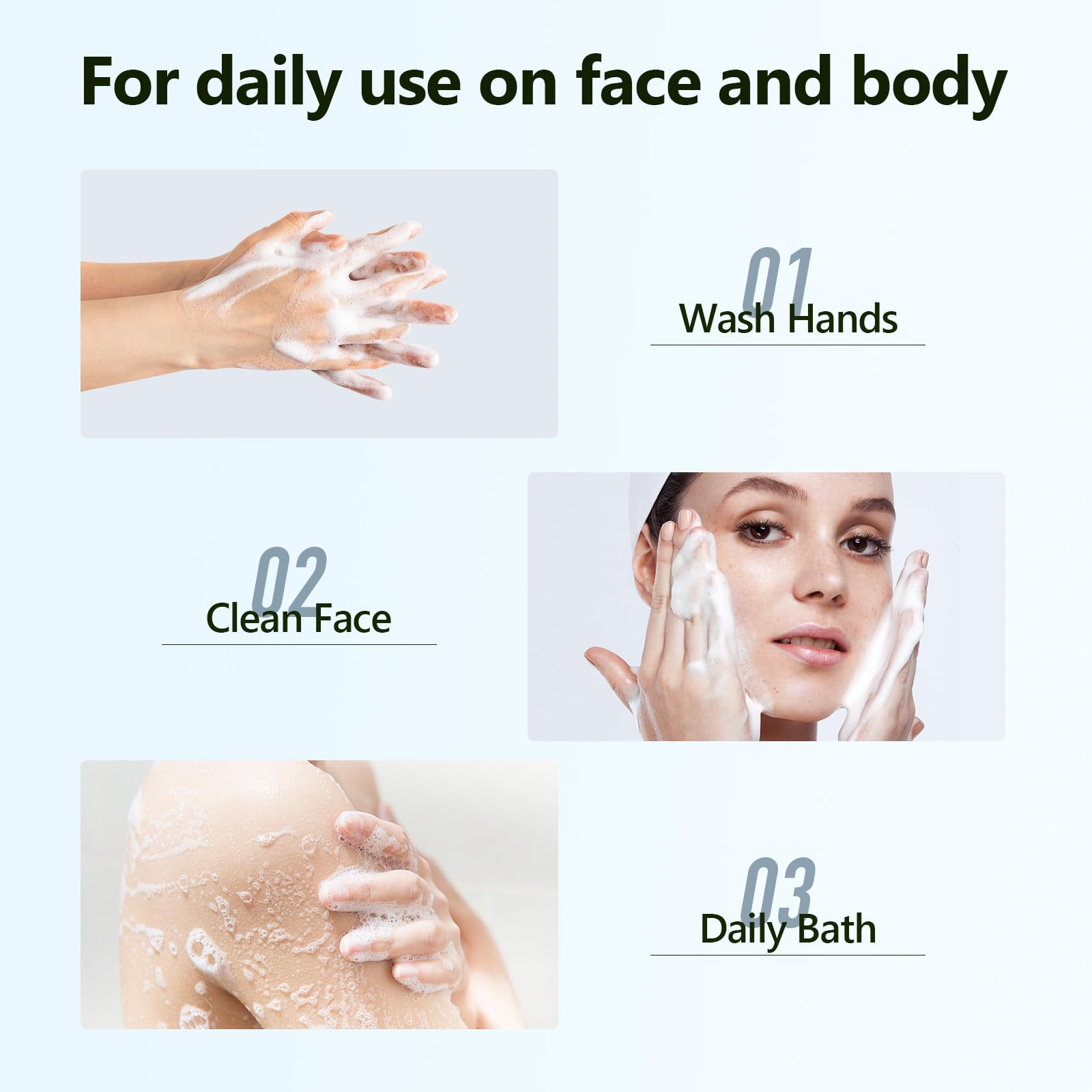 PALFICAB gentle exfoliation with green tea bars for refreshed skin