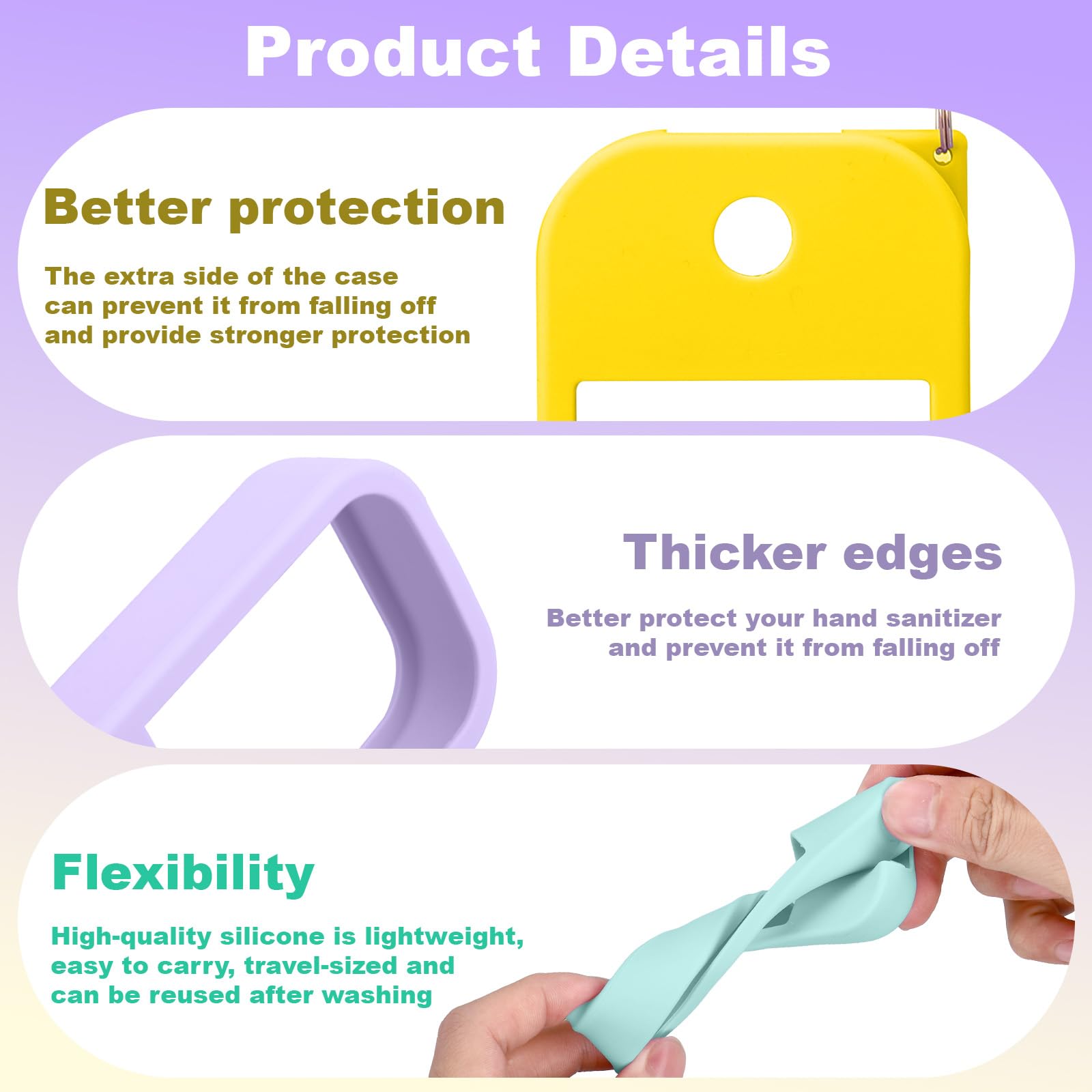 Palksky purple protective case shields Power Mist from everyday bumps.