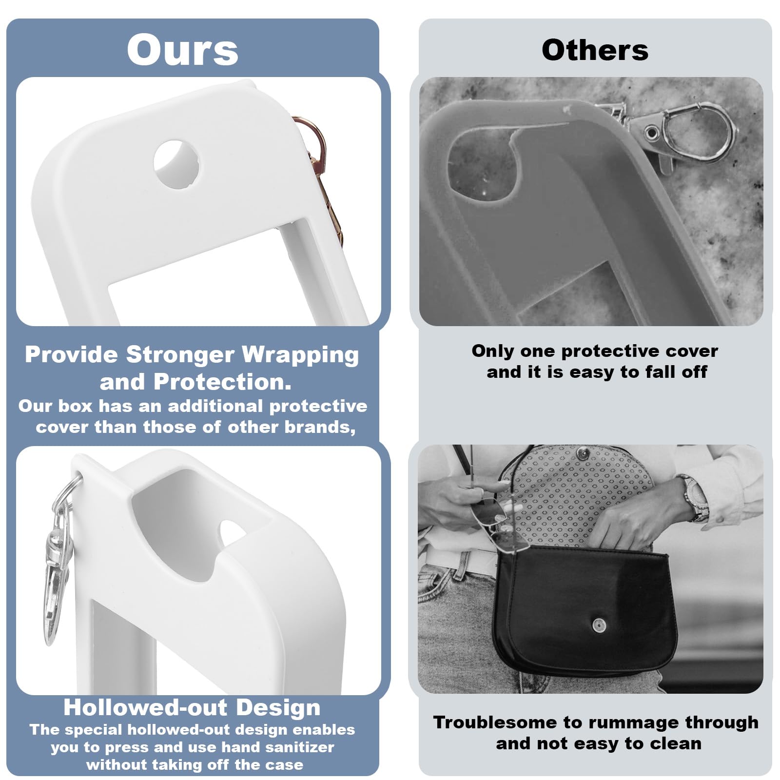 Close-fit design ensures nozzle stays unobstructed for easy spraying