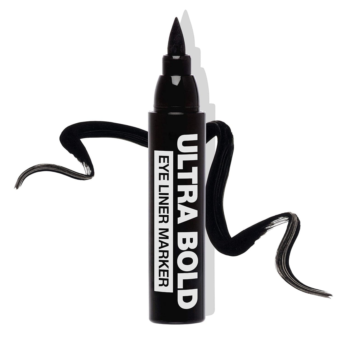 Palladio Ultra Bold Eyeliner Marker carbon black cap closeup for precise application.