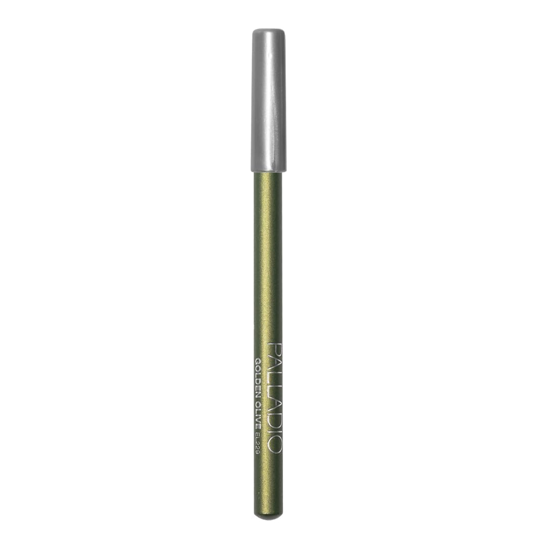 Palladio wooden eyeliner pencil includes beeswax for smooth glide.