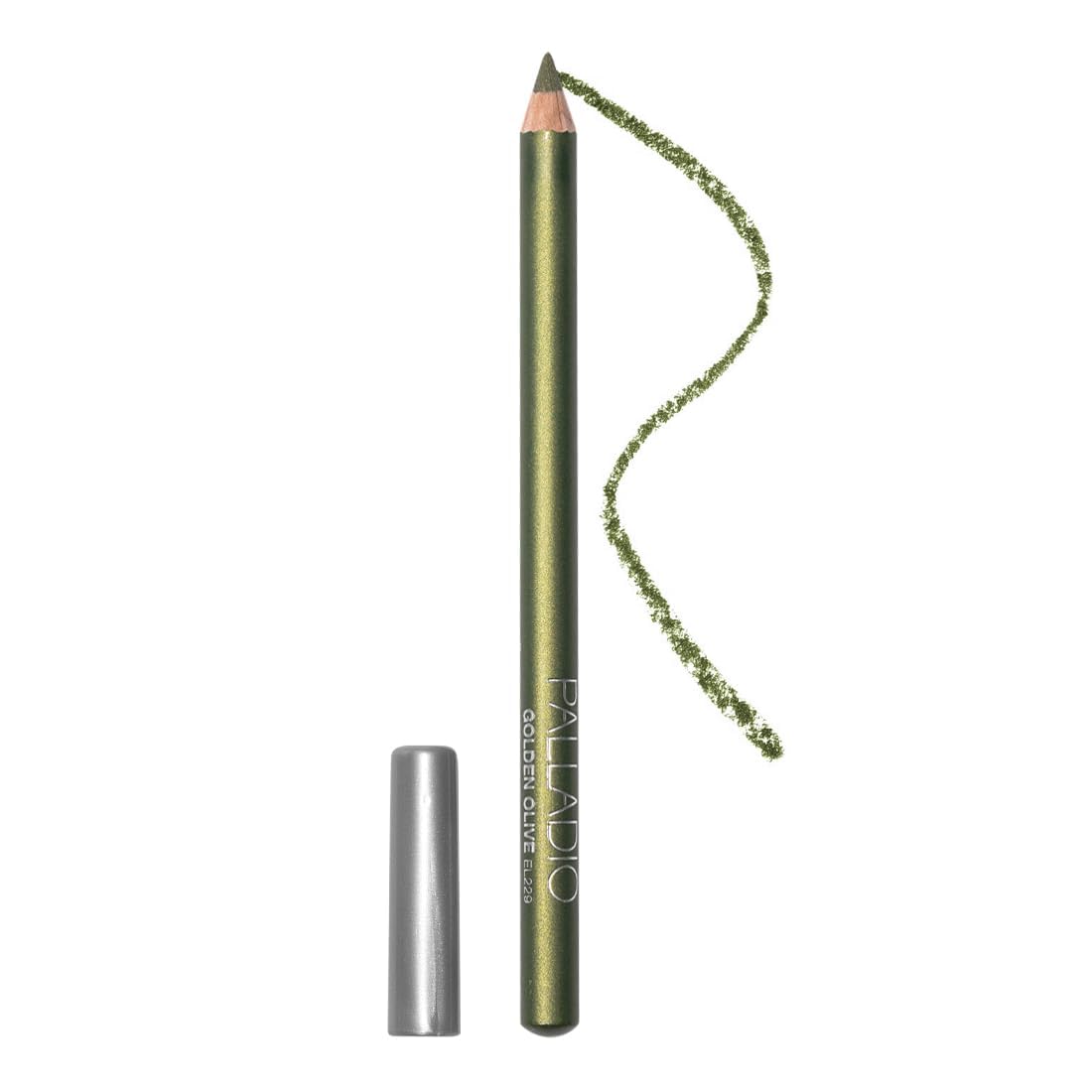 Palladio wooden eyeliner pencil with a thin pencil shape for precise lines.